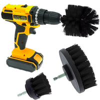 Thumbnail for Tooleiz Three-Piece Electric Drill Set Bathroom Carpet Sink Cleaning Brush Head Black