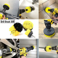 Thumbnail for Tooleiz Three-Piece Electric Drill Set Bathroom Carpet Sink Cleaning Brush Head Black