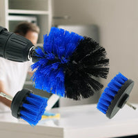 Thumbnail for Tooleiz Three-Piece Electric Drill Set Bathroom Carpet Sink Cleaning Brush Head Blue