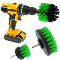 Thumbnail for Tooleiz Three-Piece Electric Drill Set Bathroom Carpet Sink Cleaning Brush Head Green