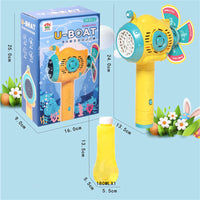 Thumbnail for Bubblerainbow Full-Automatic Submarine Windmill Bubble Machine Children's Hand-Held Toy