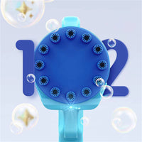 Thumbnail for Bubblerainbow Angel 12-Hole Bubble Gun a Dual-Purpose Bubble Fan for Children to Play Pink