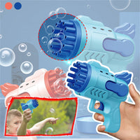 Thumbnail for Bubblerainbow Angel 12-Hole Bubble Gun a Dual-Purpose Bubble Fan for Children to Play Pink