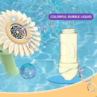 Thumbnail for Bubblerainbow Sunflower Bubble Machine Handheld Water Bubble Machine Kids Summer Toys Green