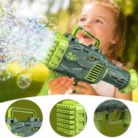 Thumbnail for Bubblerainbow Dinosaur Bazooka Bubble Gun 64-Hole Fully Automatic Rechargeable Bubble Machine