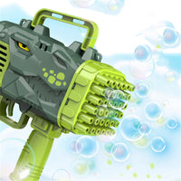 Thumbnail for Bubblerainbow Dinosaur Bazooka Bubble Gun 64-Hole Fully Automatic Rechargeable Bubble Machine