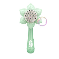 Thumbnail for Bubblerainbow Bubble Gun Toy Sunflower Stick Flower Shower Machine 23 Hole Children Toy Green