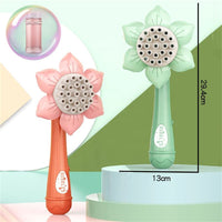 Thumbnail for Bubblerainbow Bubble Gun Toy Sunflower Stick Flower Shower Machine 23 Hole Children Toy Green