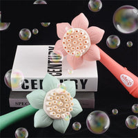 Thumbnail for Bubblerainbow Bubble Gun Toy Sunflower Stick Flower Shower Machine 23 Hole Children Toy Green