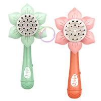 Thumbnail for Bubblerainbow Bubble Gun Toy Sunflower Stick Flower Shower Machine 23 Hole Children Toy Green