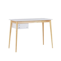 Thumbnail for Oslo Desk with Drawer in White & Natural