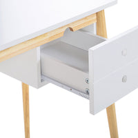 Thumbnail for Oslo Desk with Drawer in White & Natural