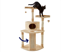 Thumbnail for Petwiz 132cm Mimi Cat Scratching Post Condo Tree