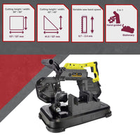 Thumbnail for Portable Band Saw Cold Cut Metal Cut Off Chop Bandsaw 127mm