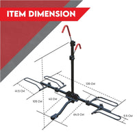 Thumbnail for 2 Bicycle Bike Rack Rear Car Carrier 2