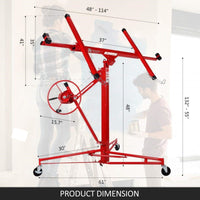 Thumbnail for 11FT Drywall Panel Lifter Gyprock Plasterboard Sheet Board Hoist Lift