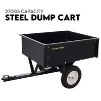 Thumbnail for Steel Dump Cart Garden Tipping Trailer