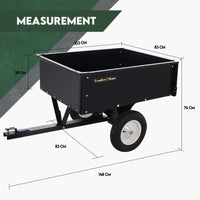 Thumbnail for Steel Dump Cart Garden Tipping Trailer