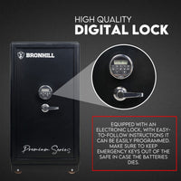 Thumbnail for Electronic Digital Safe Box Fire Proof Safe Heavy Duty Key Lock Security 118L