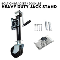 Thumbnail for TRAILER PARTS TRAILER CARAVAN JACK STAND /JOCKEY WHEEL DRAW BAR FITMENT 5000LBS