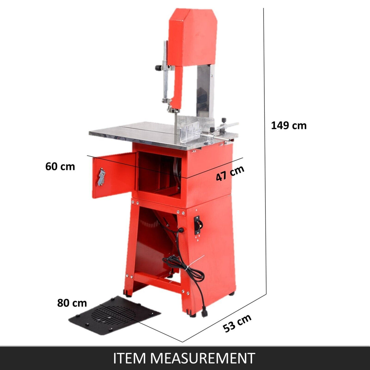 Meat Cutting Band Saw 10" meat mincer Bandsaw Sausage Filler Slicer Grinder