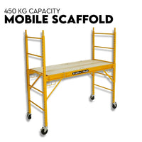 Thumbnail for 450kg Mobile Scaffold Ladder Scaffolding Platform Portable Ladder Work Safety