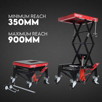 Thumbnail for Motorcycle Scissor Lift Stand 135kg Hydraulic Motorbike Lifter Dirt Bike Jack