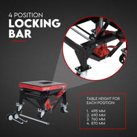 Thumbnail for Motorcycle Scissor Lift Stand 135kg Hydraulic Motorbike Lifter Dirt Bike Jack