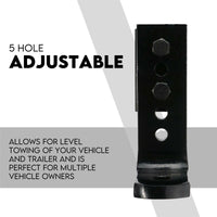 Thumbnail for Adjustable Drop Towbar Tow Bar Ball Mount Tongue 2