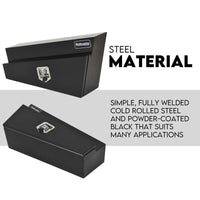 Thumbnail for Under Tray Tool Box Underbody Pair Set 900mm Black Steel