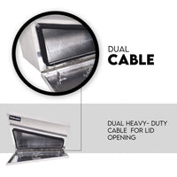 Thumbnail for Under Tray Tool Box Underbody Pair Set 750mm Aluminium