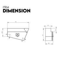 Thumbnail for Under Tray Tool Box Underbody Pair Set 750mm Aluminium