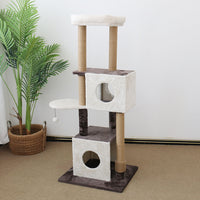 Thumbnail for CATIO Deluxe Multi-Function Three-Level Dual Cat Scratching Tree 141cm