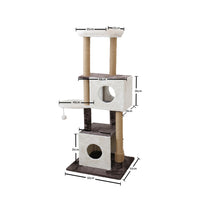 Thumbnail for CATIO Deluxe Multi-Function Three-Level Dual Cat Scratching Tree 141cm