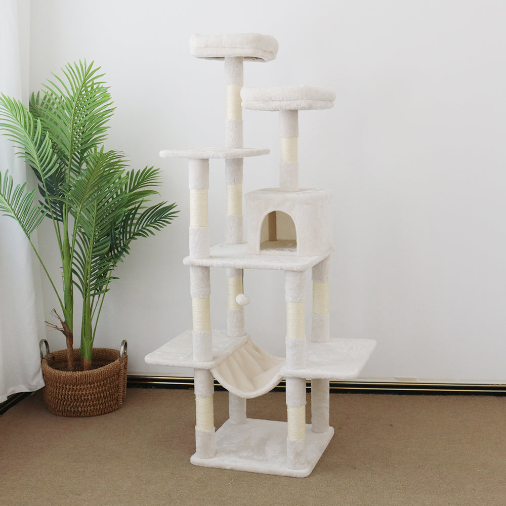 CATIO Tranquility Condo - 50x50x174cm Cat Scratching Post & Retreat