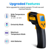 Thumbnail for Etekcity Infrared Thermometer 774-2 Pack