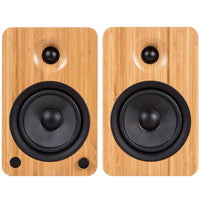 Thumbnail for Kanto YU6 200W Powered Bookshelf Speakers with Bluetooth® and Phono Preamp - Pair, Bamboo