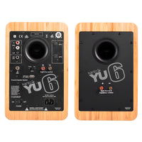 Thumbnail for Kanto YU6 200W Powered Bookshelf Speakers with Bluetooth® and Phono Preamp - Pair, Bamboo