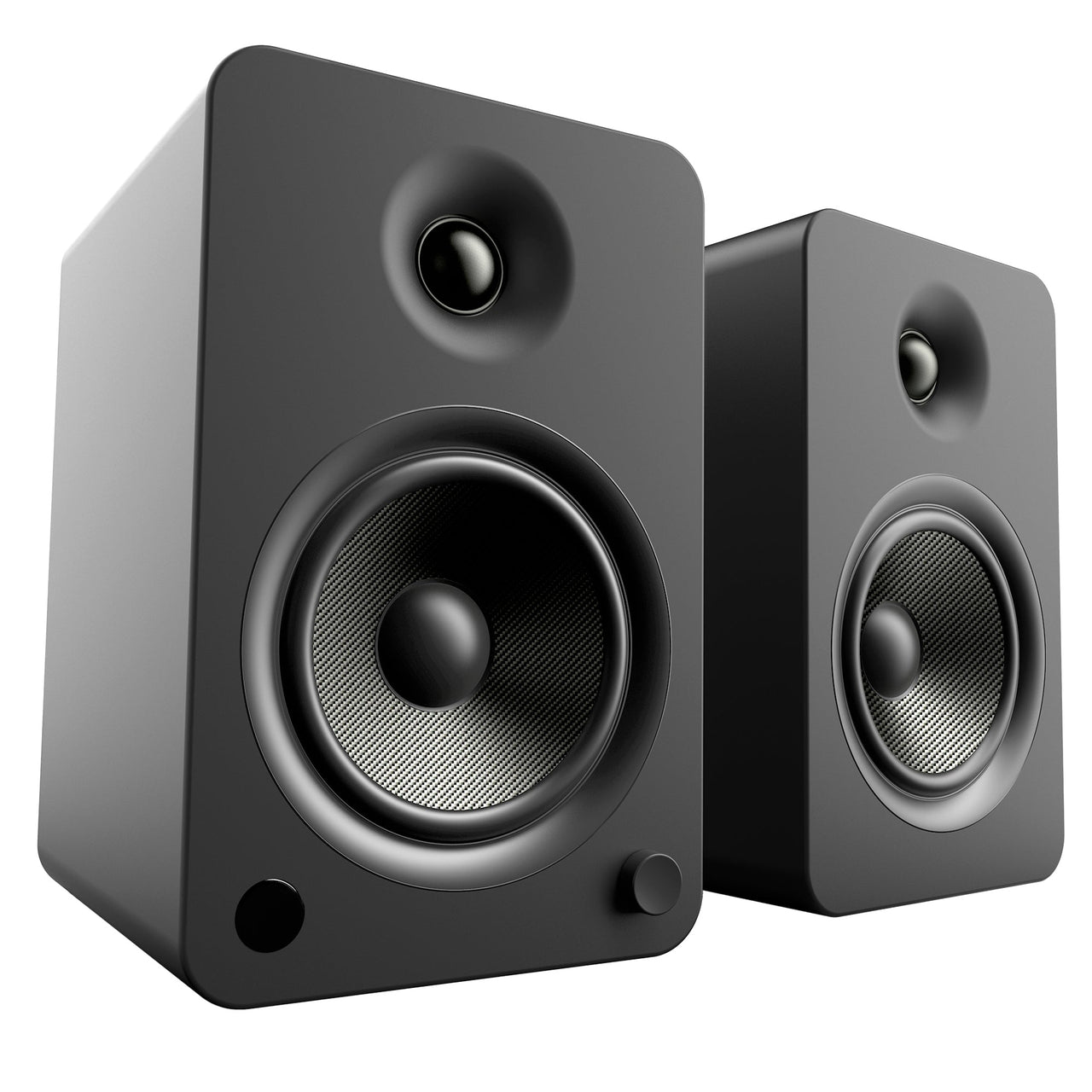 Kanto YU6 200W Powered Bookshelf Speakers with Bluetooth® and Phono Preamp - Pair, Matte Black