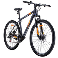 Thumbnail for Trinx M136 Pro 29er 21 Speed Mountain Bike MTB 29 Wheel Grey/Orange