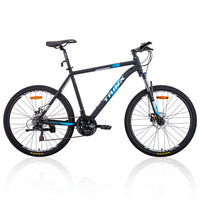 Thumbnail for Trinx MTB Mens Mountain Bike 26 inch Shimano Gear 21-Speed [Colour: Matt Black White/Blue] [Size Of Frame: 17 inches]