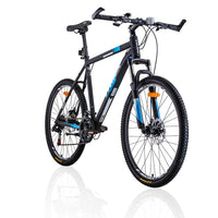 Thumbnail for Trinx MTB Mens Mountain Bike 26 inch Shimano Gear 21-Speed [Colour: Matt Black White/Blue] [Size Of Frame: 17 inches]