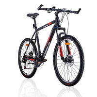 Thumbnail for Trinx MTB Mens Mountain Bike 26 inch Shimano Gear 21-Speed [Colour: Matt Black White/Red] [Size Of Frame: 17 inches]