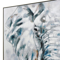 Thumbnail for 80X120cm Azure Tusker Champagne Framed Hand Painted Canvas Wall Art