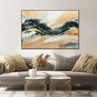 Thumbnail for 120X80cm Riptide Reverie Dark Wood Framed Hand Painted Canvas Wall Art