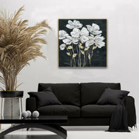 Thumbnail for 80X80cm Golden Blossoms Gold Framed Hand Painted Canvas Wall Art