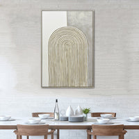 Thumbnail for 80X120cm Duality's Embrace Light Wood Framed Hand Painted Canvas Wall Art