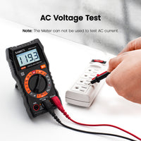 Thumbnail for KAIWEETS Digital Multimeter with Case, DC AC Voltmeter, Ohm Volt Amp Test Meter and Continuity Test Diode Voltage Tester for Household Outlet, Automotive Battery Test (Anti-Burn with Double Fuses)