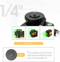 Thumbnail for KT200P Laser Tripod 360 Rotating Turning Pivoting Base for 1/4 inch Laser Level