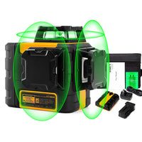 Thumbnail for KAIWEETS KT360A Green Laser Level 3 X 360° Rotary Self Leveling with 1 Rechargeable Battery